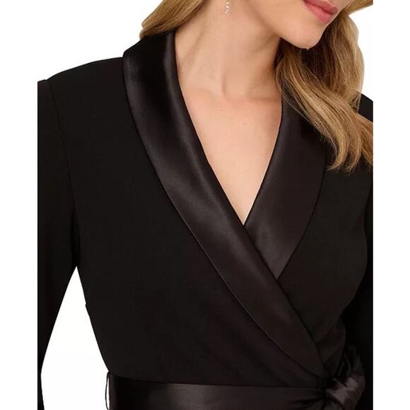 Adrianna Papell Tux long sleeve women’s dress - Picture 2 of 6